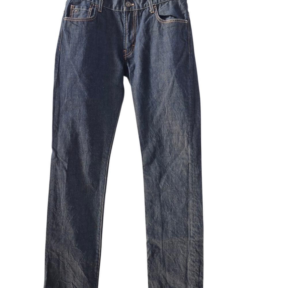 J. Lindeberg Men's Jay 2063 First Raw Denim Jeans 34x36 Slim Straight Dark $195
